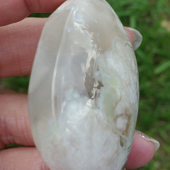 Flower Agate Palm Stone (FA608) - Picture 4 of 8